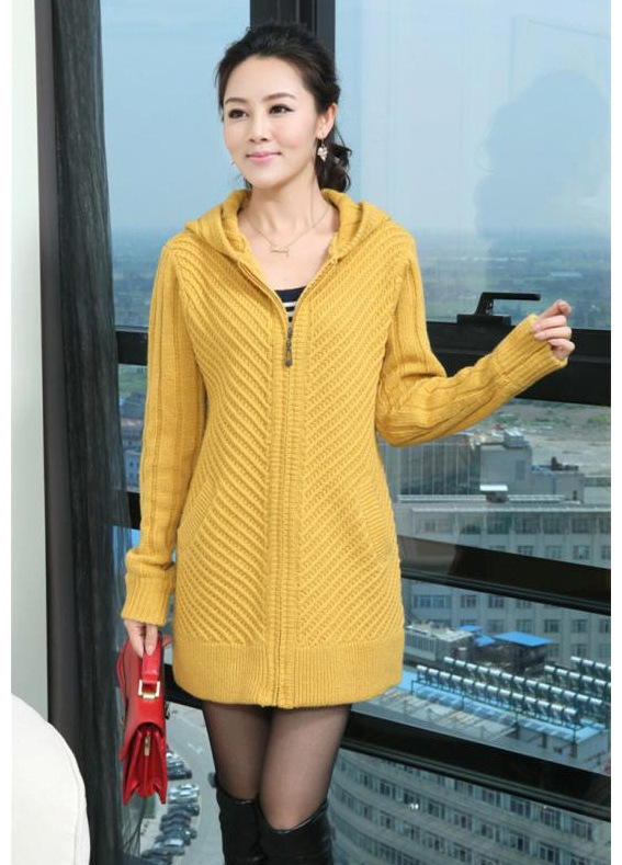 【2012女款冬装 韩版新款<em>羊毛衫</em> 毛衣<em>开衫</em>中长