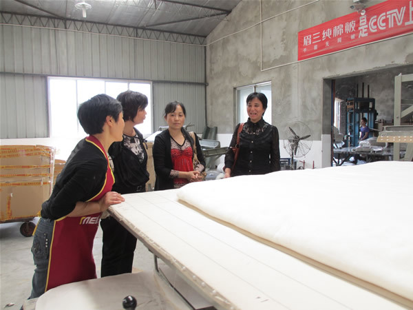 近五十岁的<em>西安刘姐</em>选中精细弹花机弹棉花_弹