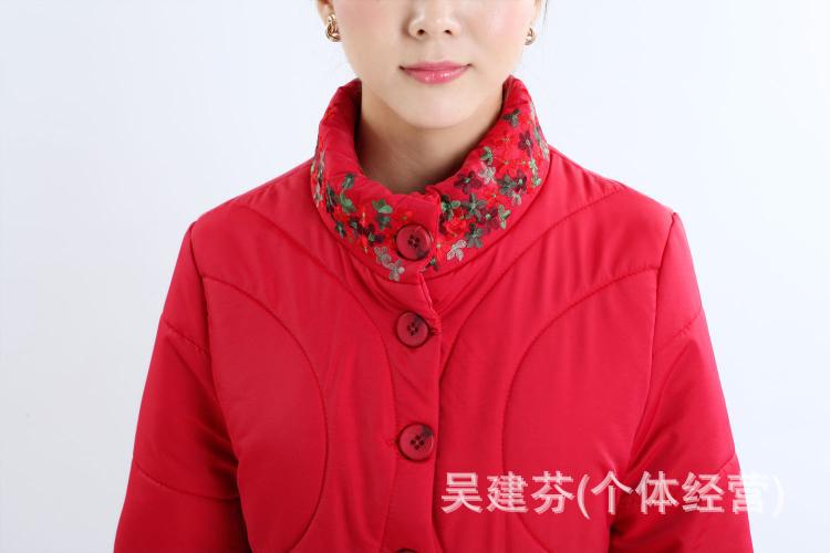 2012冬季女装新款 大码中老年小棉袄棉衣 中年