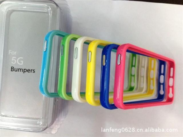 【Bumpers苹果5代边框 5G彩色信号圈 iphone