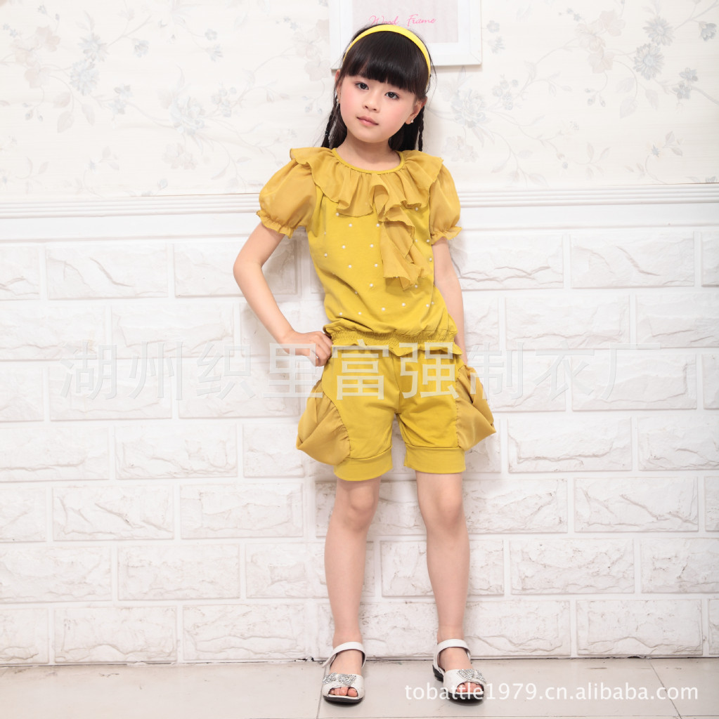 批发采购童套装-新款批发 <em>女童夏款</em>韩版短袖套