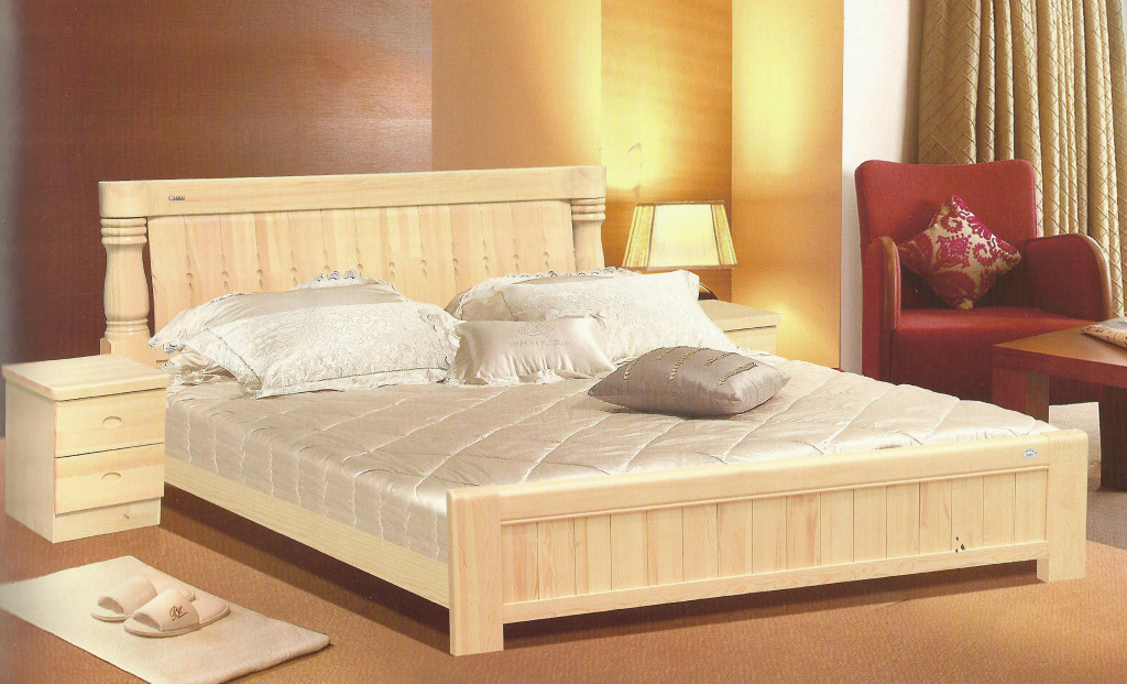 新西兰松木床 实木床 双人床 1.8米大床 多种样