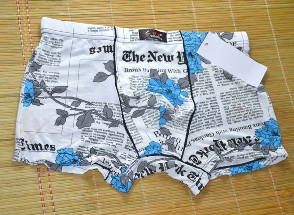 【CR049大丽花男士冰丝<em>内裤 英文</em>字母内裤 清