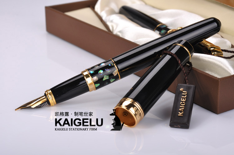 钢笔-精品凯格露335钢笔 铱金笔 精美碎花石纹