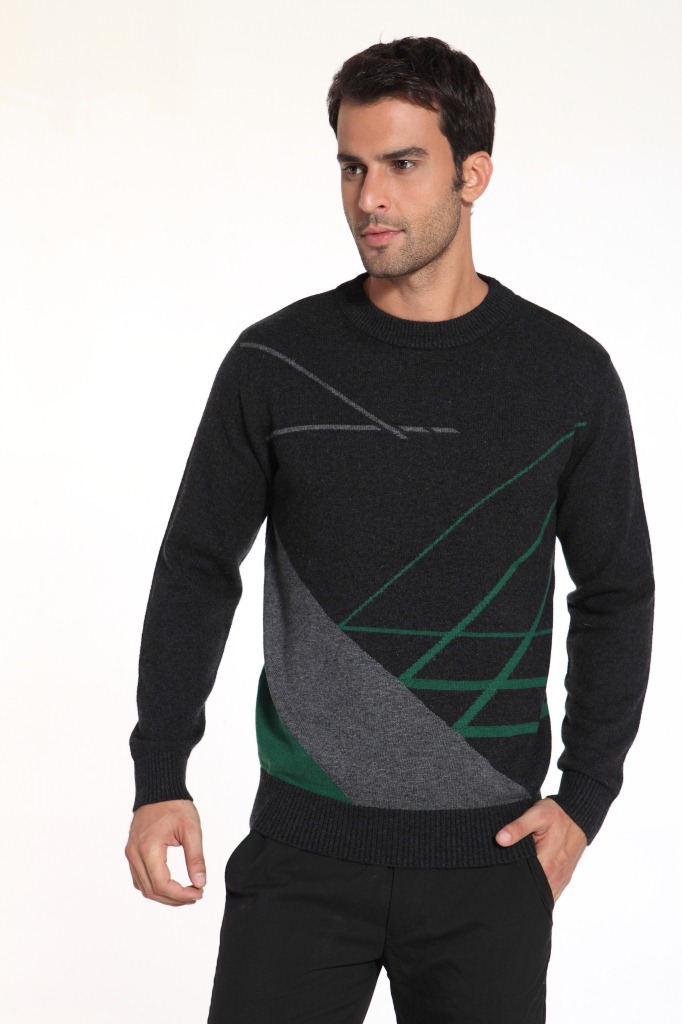 【2012冬装男装 <em>男士</em>个性<em>条纹配色</em>时尚<em>毛衣</em> 韩