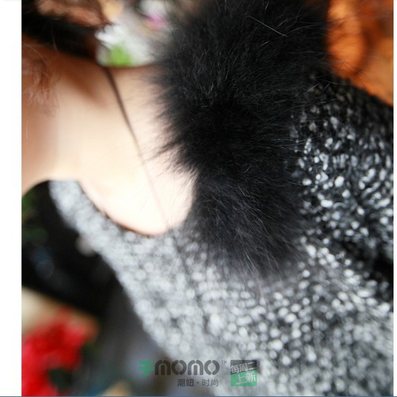 2012 新品698#内衬雪纺<em>双层</em>A字混<em>织毛衣</em>韩版