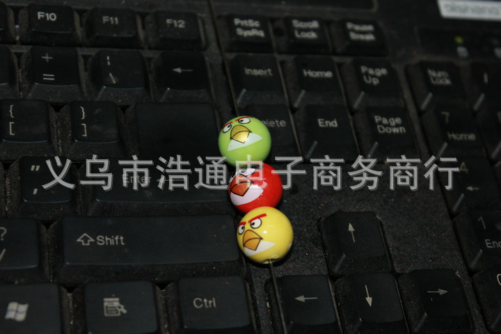 【最新爆卖款产品陶瓷愤怒的小鸟手机小饰品 