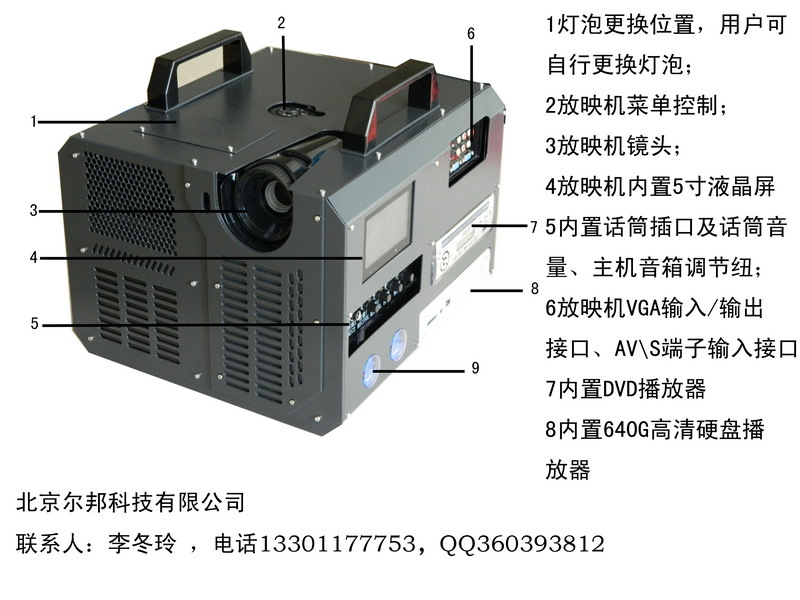 供应亚视ys-560dv -3可插播广告型流动数字电影放映机 特价促销