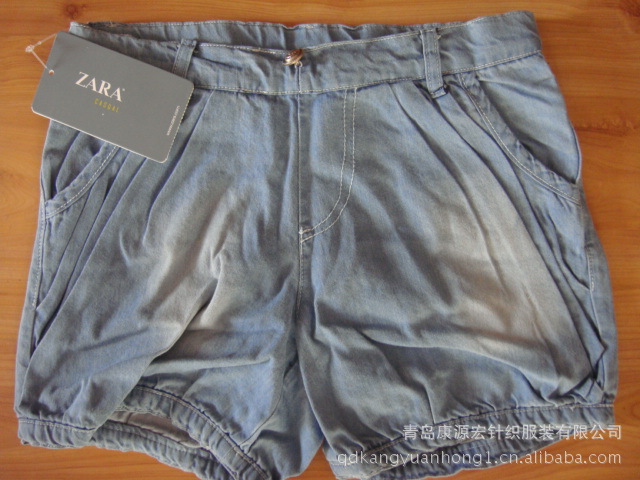 【<em>zara</em>真品<em>牛仔短裤</em> 青岛外贸<em>童</em>裤 儿童休闲裤