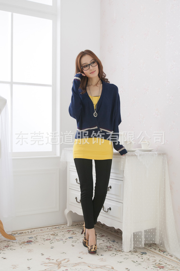 批发采购女式<em>毛衣</em>-韩版韩国女式<em>超短</em>装毛衫深