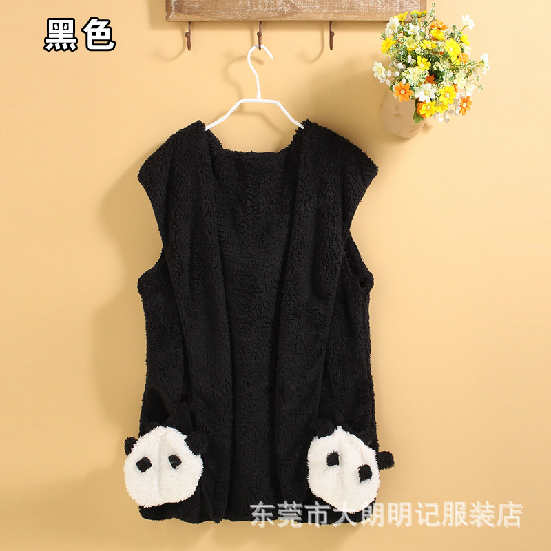 批发冬季<em>女式</em>马甲背心 <em>加厚</em>内胆<em>羊绒</em>马甲 <em>开衫</em>