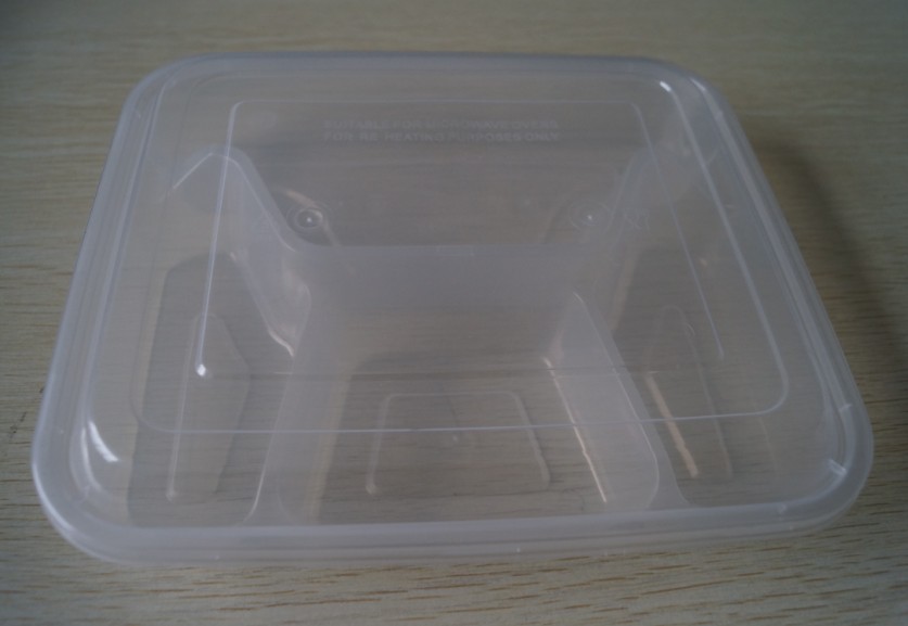 【塑料盒,多格餐盒,外卖盒带盖,打包盒,快餐盒,