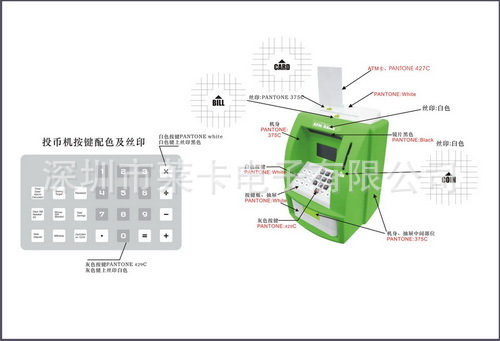 电子存钱罐储钱罐 atm机存钱柜 儿童理财产品 益智玩具代理商like图片