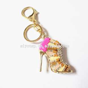 批发采购钥匙配饰-厂家批发迷你高跟鞋韩版镶