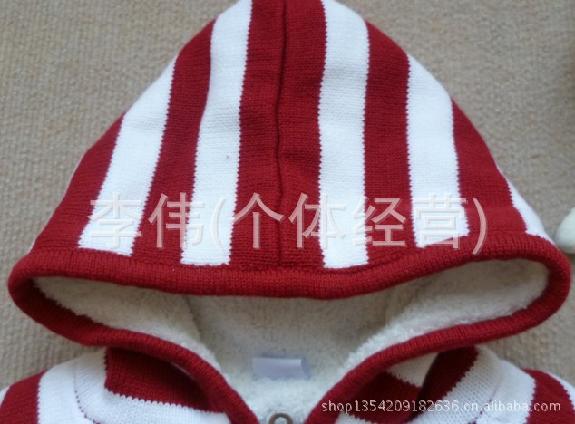 【男女童加绒厚毛衣<em>宝宝羊羔绒</em>拉链<em>开衫</em>针织棉