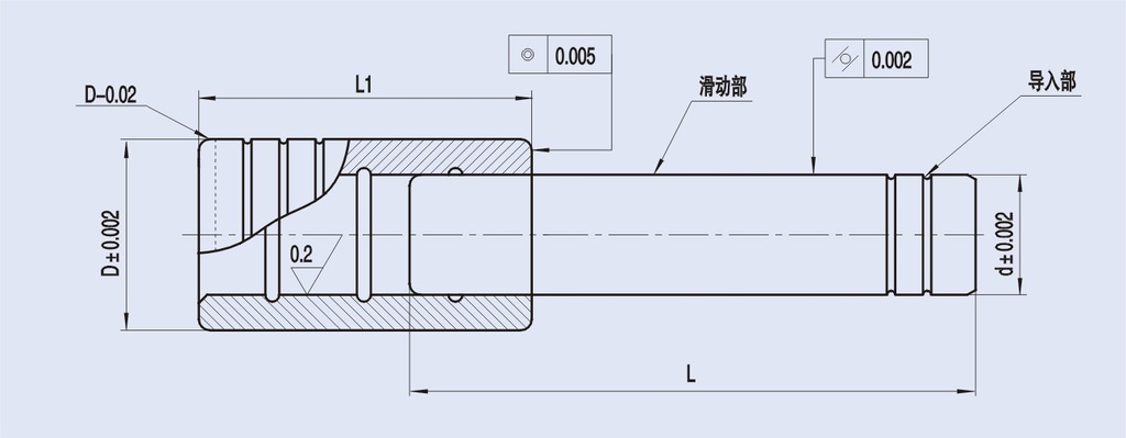 通用机械设备 模具 模具标准件 [银杉]厂家供应冲压模导柱--导套(胶粘