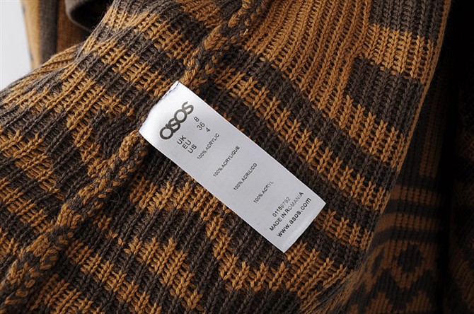 SOS 秋冬新款 欧美复古 几何图案条纹<em>不规则</em>毛