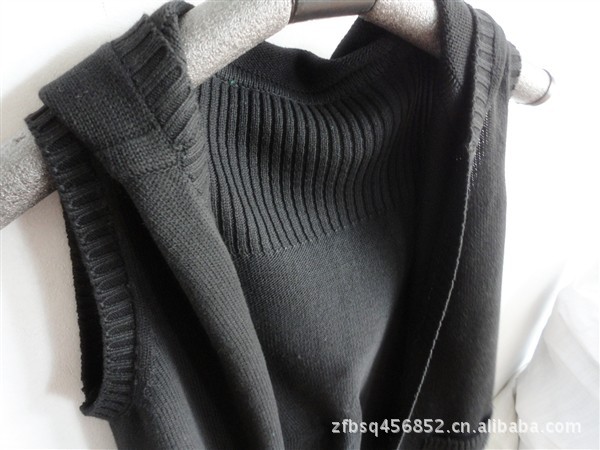 【无袖马夹/马甲/披肩 连帽<em>针织衫开衫</em> 胖瘦<em>穿</em>都