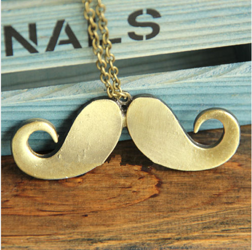 <em>欧美</em>复古饰品 小胡子挂件 男女款<em>欧美长款</em>项链