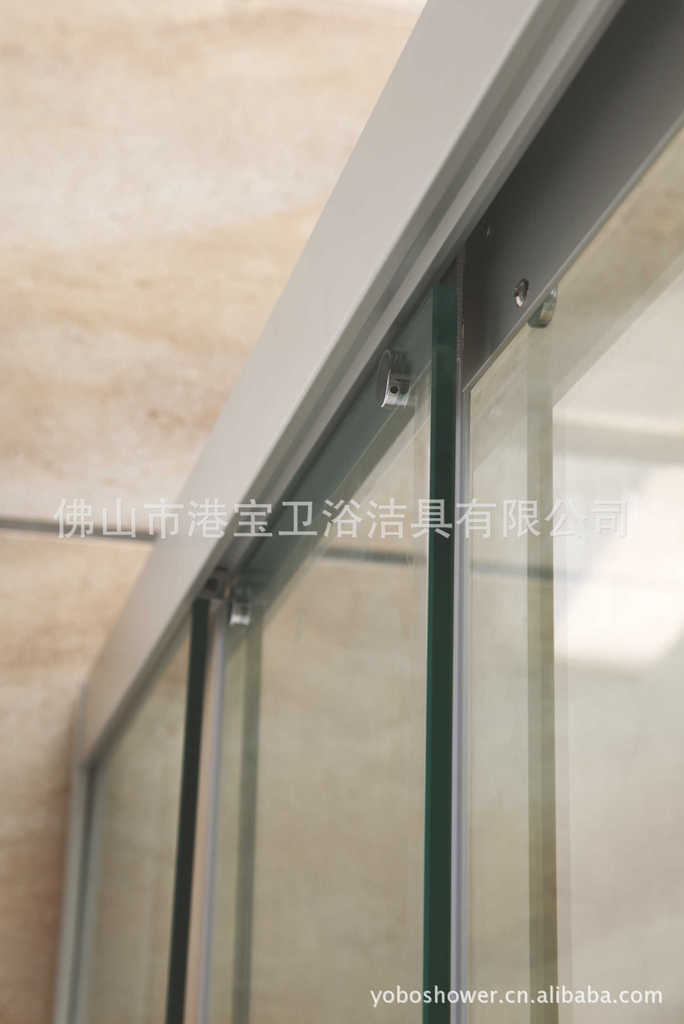 钢化玻璃定做 淋浴房简易 淋浴门 隔断 屏风隔断