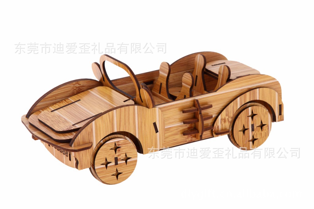 汽车桌面摆件 竹子板精美赠品促销 车行礼品图