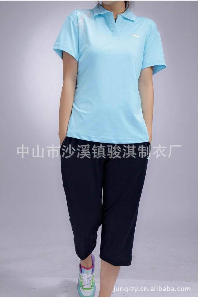 2012夏装新款正品安踏女运动服短袖t恤七分裤