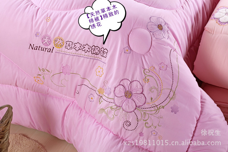 【2012绣花加厚被褥,南通厂家生产被芯,加厚磨