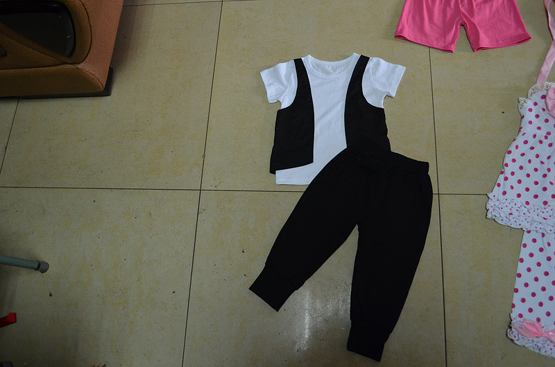 装批发 韩版可爱<em>马甲</em>套装 男童夏季<em>短袖 马甲</em> 裤