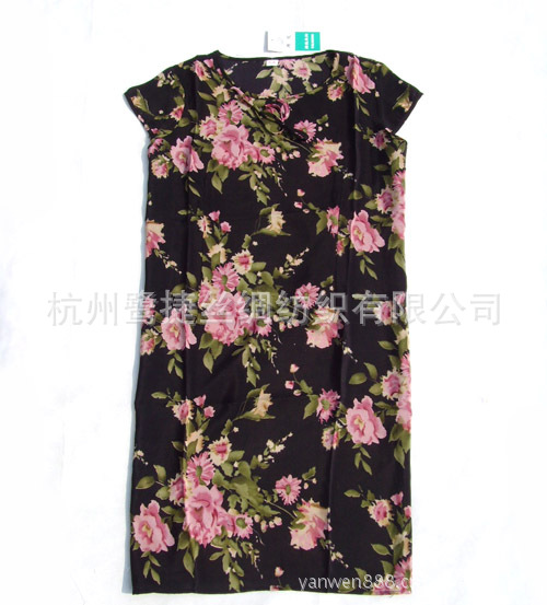 <em>杭州工厂</em> 100%真丝连衣裙 中老年<em>女装</em>夏装 清