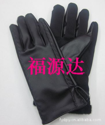 发采购手套-生产批发外贸内销款仿皮防滑PU荔