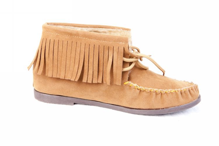 秋冬新款 流苏高帮鞋 女式短靴