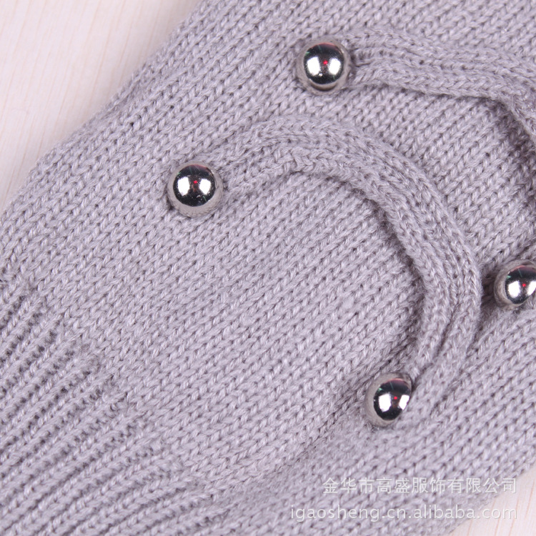 批发采购成人袜-<em>带子铁扣</em>粗针毛线针织袜套 护