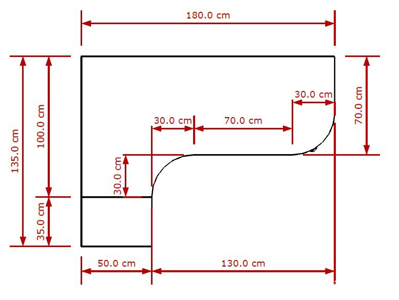 Sunmake 简约现代 可升降带书柜转角电脑桌 工