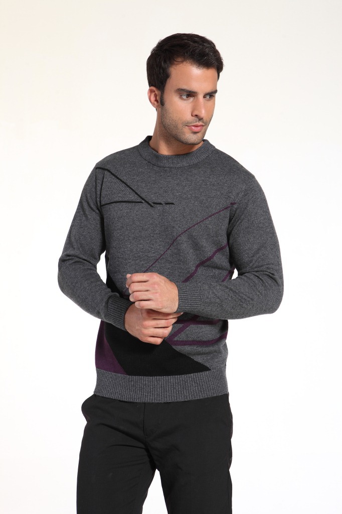 【2012冬装男装 <em>男士</em>个性<em>条纹配色</em>时尚<em>毛衣</em> 韩