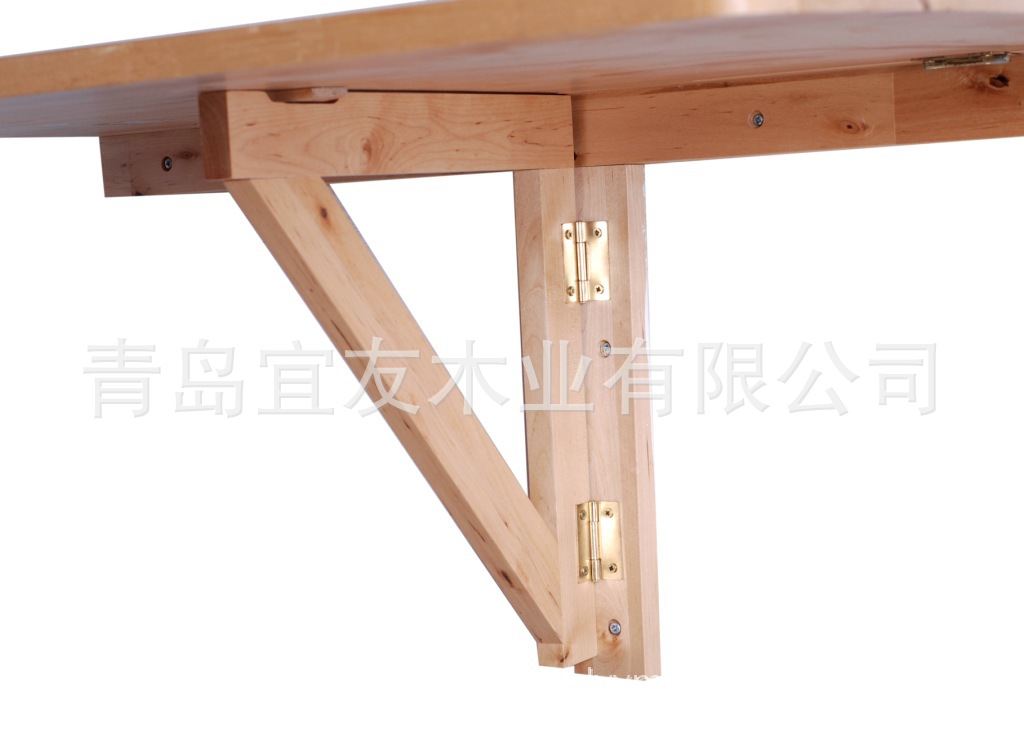 桦木挂桌餐桌书桌学习桌|折叠家具实木家具宜