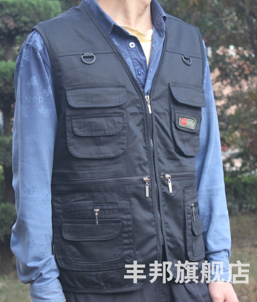 【<em>多兜马甲</em>】摄影师<em>工作服</em>马甲 内衣马夹 维修