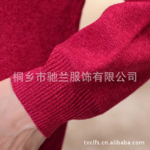 2012秋季新款韩版女装中年妈妈装拉链长袖开衫翻领带口袋羊毛衫