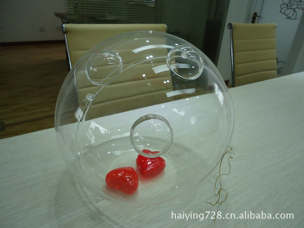 【亚克力 树脂透明悬挂装饰包装球直径30cm】
