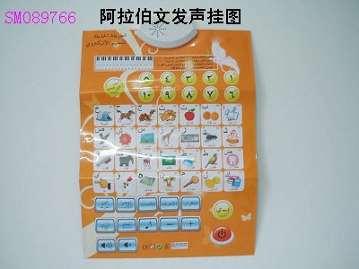 【供应阿拉伯文发声挂图,时尚发声挂图,益智发