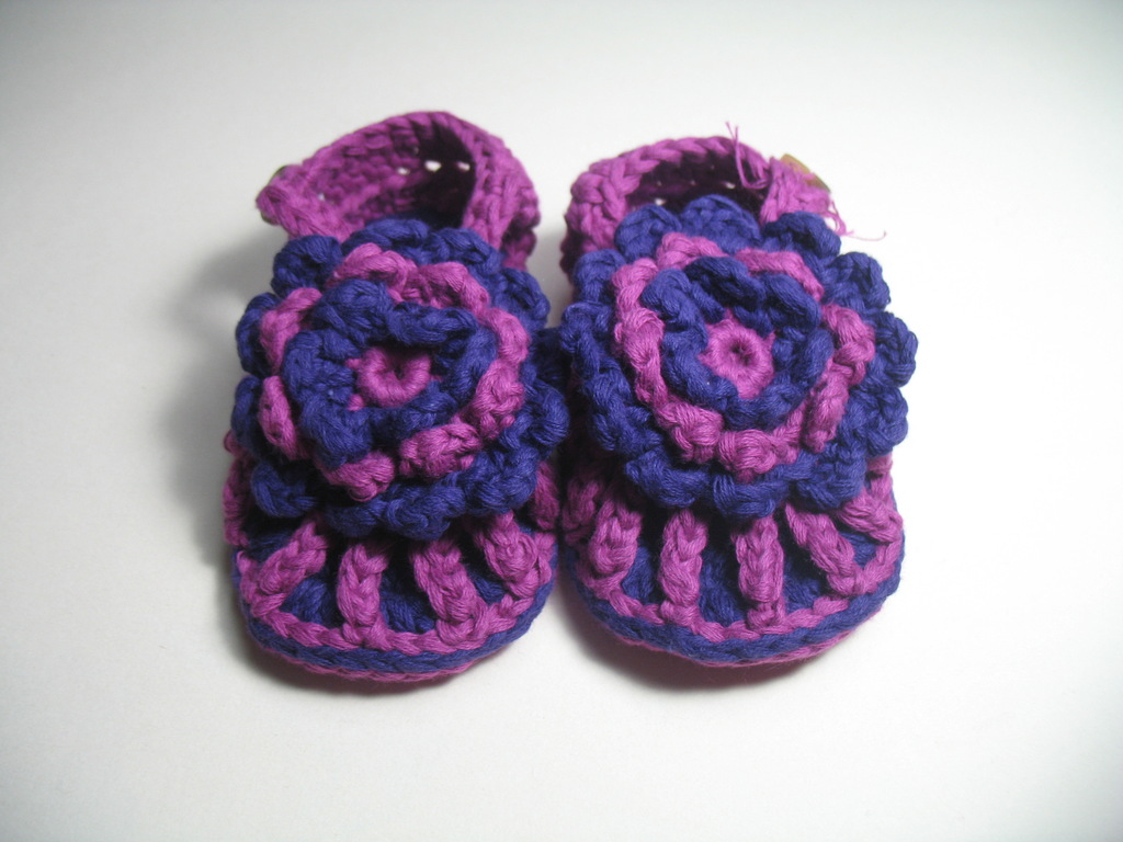 欧美版纯棉毛线纯手工编织的至潮童鞋、婴儿鞋