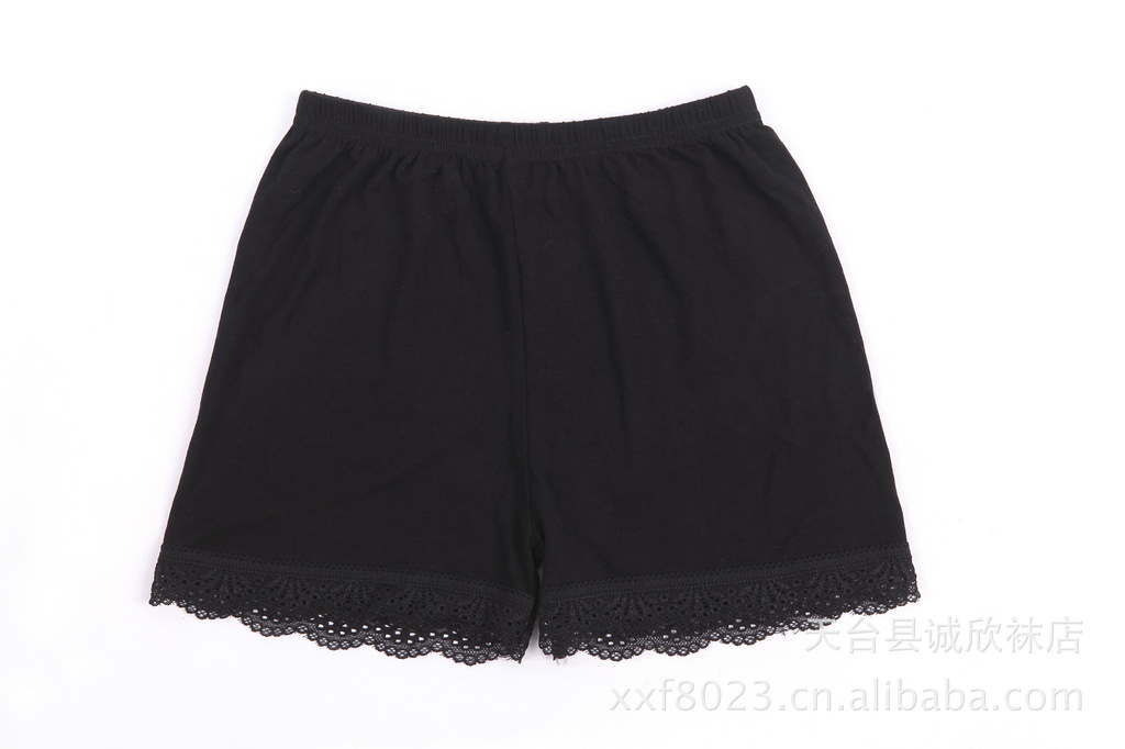 【厂家直销】夏季<em>女生</em>必备三分<em>冰丝</em>花边防走光