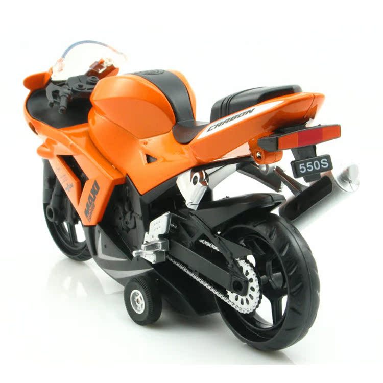 合金摩托车汽车模型声光回力儿童玩具合金车图