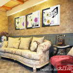 精工格拉斯 幸福绽放 冰晶画 有框装饰画 客厅挂画 无框画JG-0166