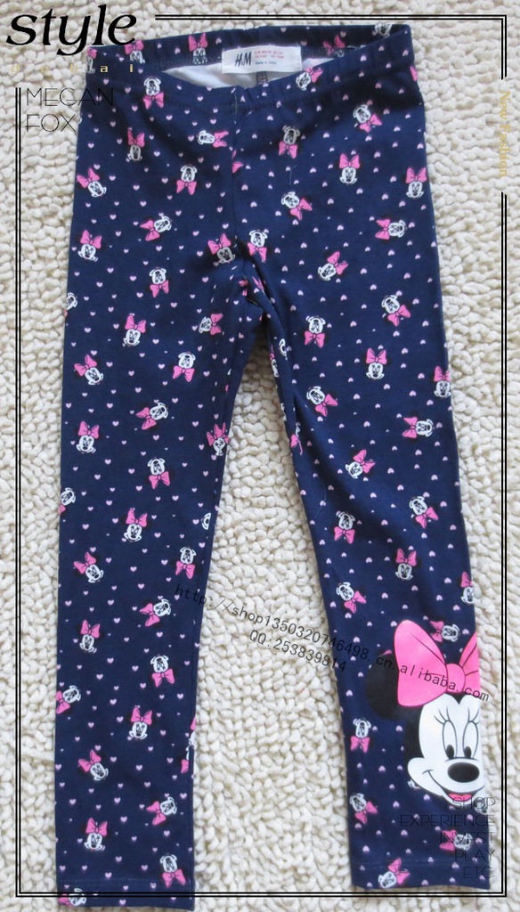 <em>外贸童装</em>H&M <em>原单女童</em>打底裤 可爱米妮印花女