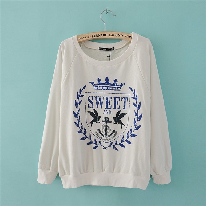 2012秋季新款韩版女装时尚潮流纯棉麦穗长袖