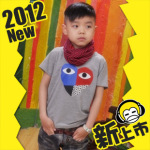 品牌童装T恤厂家批发 2012年夏季日韩潮流时尚 打底针织衫现货