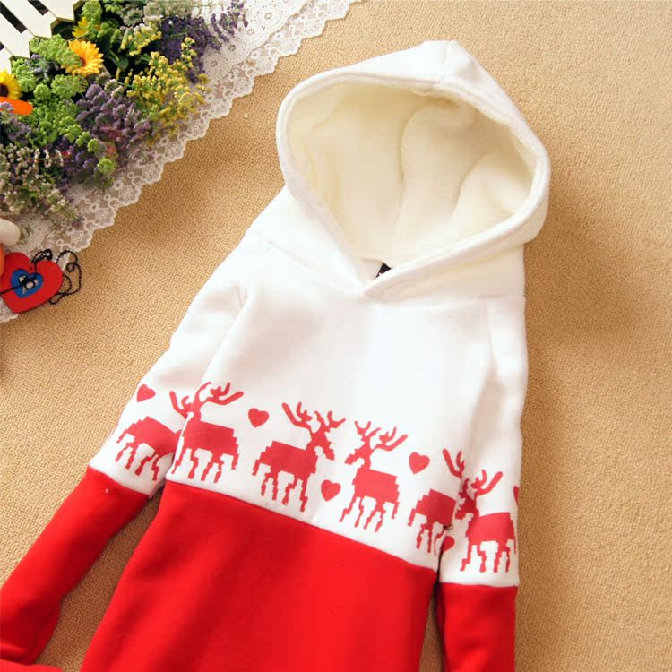 青少年女装小鹿兜卫衣外套秋装中学生<em>少女装</em>外