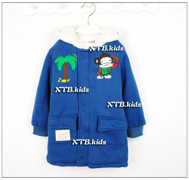 <em>童开衫外套</em> 男儿童外套 加厚连帽卡通外套 XTB