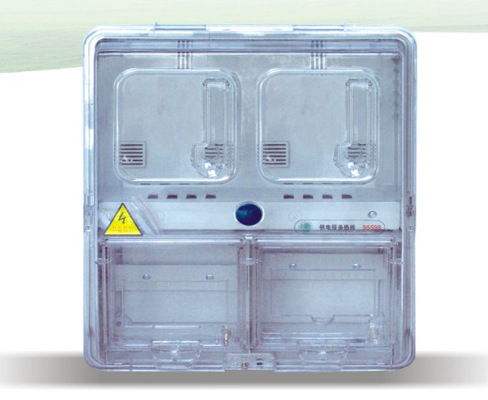 【供应机械式二表位透明PC电表箱】