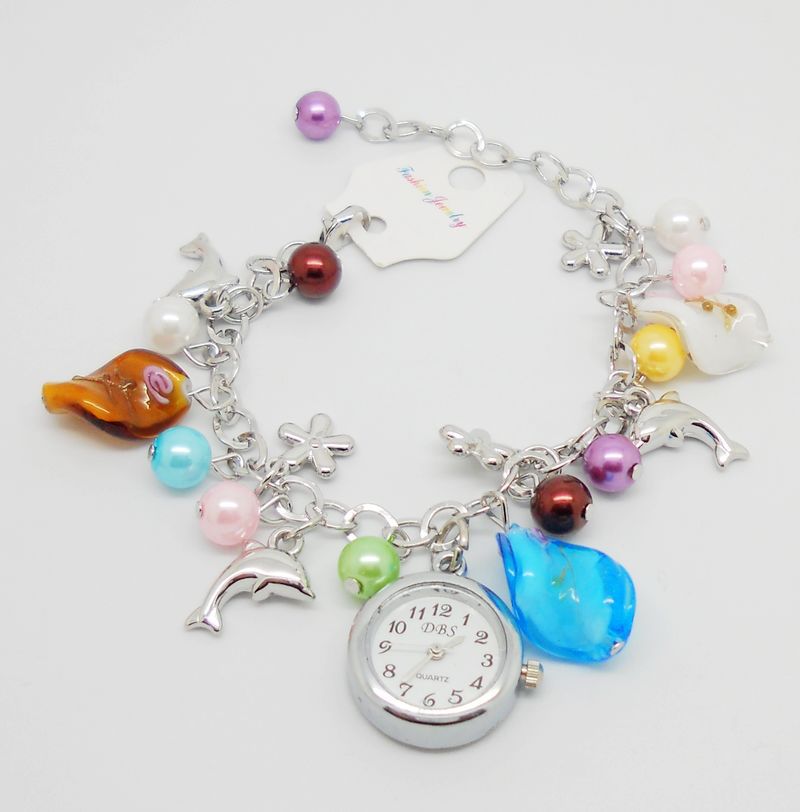 厂家批发 ebay外贸热销品 精致海豚手链表<em>女士</em>